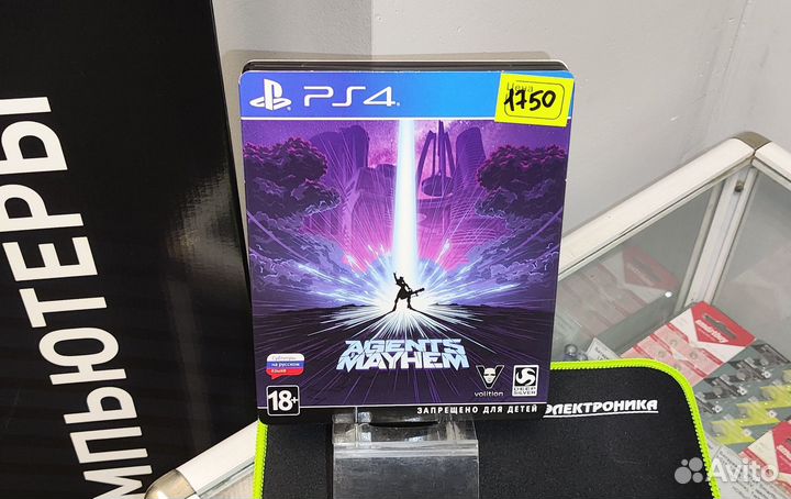 Диск Игра PS4 Agents of Mayhem Steelbook