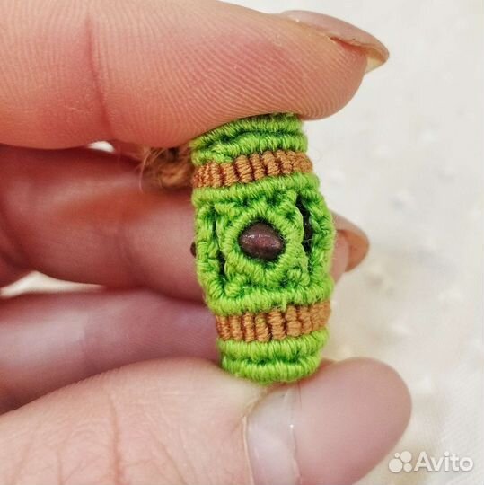 Бусина макраме для дред (dread perle)