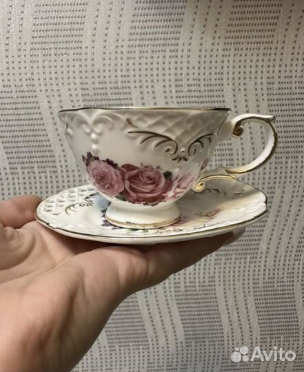 Новый фарфоровый кофейный набор