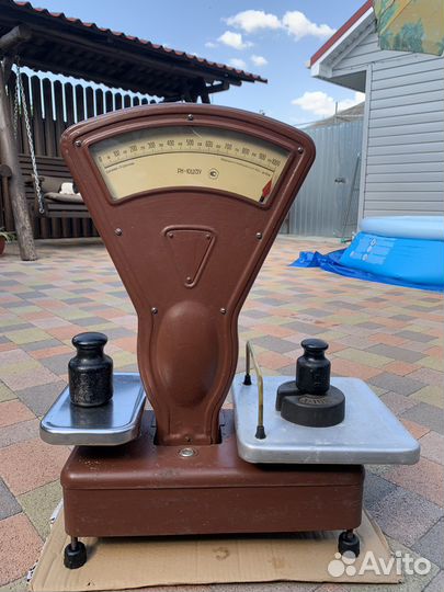 Весы торговые циферблатные с гирями СССР(1974)