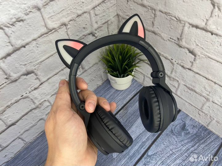 Наушники с ушками Borofone BO18 Черные