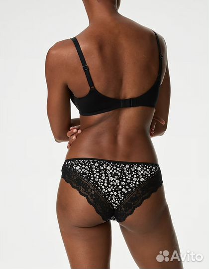 Marks spencer трусы brazilians с кружевом, 14 uk