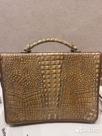 Портфель из кожи крокодила (Италия)