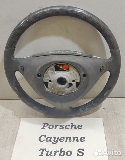 Руль мультимедийный Porsche Cayenne Turbo S, рест
