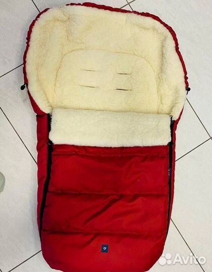 Меховой конверт в коляску Womar Zaffiro Польша