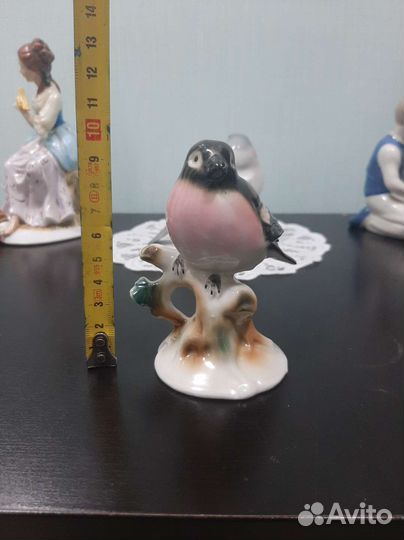 Птичка снегирь фарфор