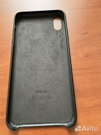 Чехол Apple на iPhone xs max кожаный