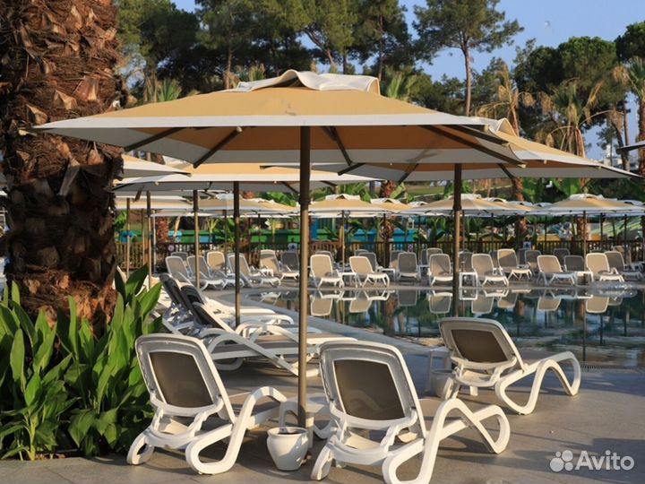 Зонты для кафе на центральной опоре