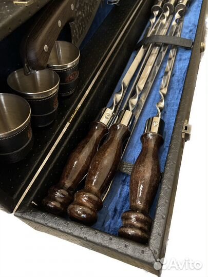 Шашлычный подарочный набор в кейсе