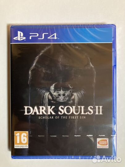 PS4 диск Dark Souls 2 Scholar of The First Sin,нов