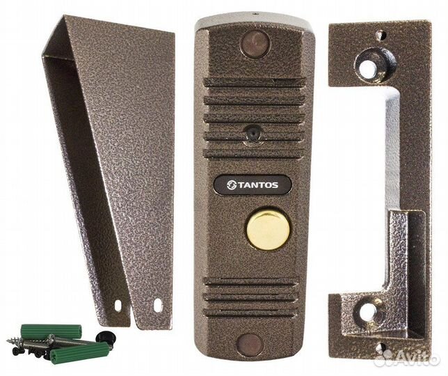 Вызывная панель видеодомофона Tantos walle+ (медь)