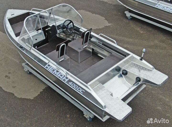 Новая лодка нерегистрат Неман 400 DC алюминиевая
