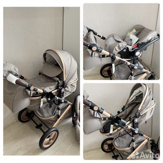 Коляска 3 в 1 новая luxmom
