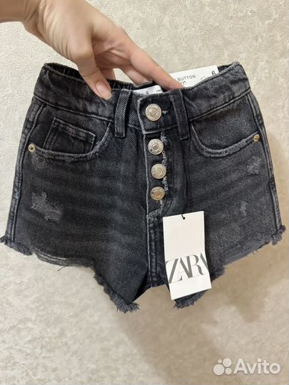 Джинсовые шорты Zara оригинал 116