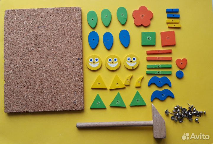 Конструктор Веселые гвоздики С молоточком