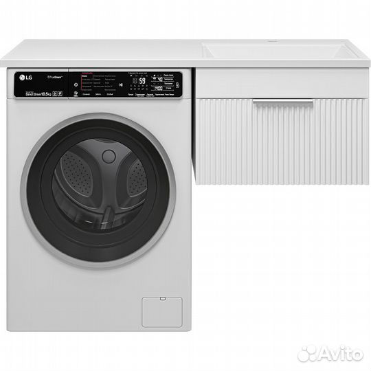 Тумба под раковину Brevita Enfida 120 ENF-09060-011Я подвесная Белая матовая