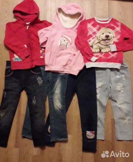 Вещи на девочку пакетом р.116