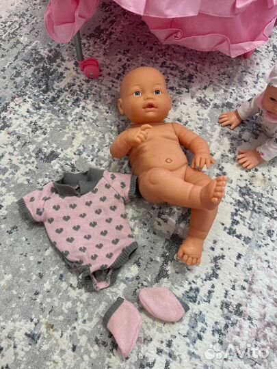 Коляска люлька качеля пупсы