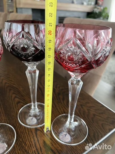 Arnstadt фужеры бокалы Kristall хрустальные