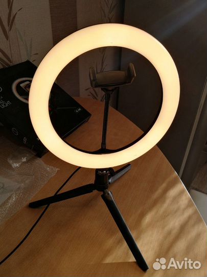 Кольцевая лампа (свет) 26см +тринога, селфи. Новая