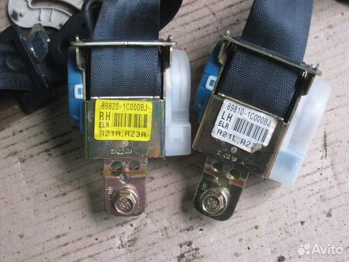 Задние ремни безопасности Hyundai Getz