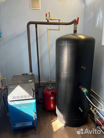 Твердотопливный котел бу в комплекте