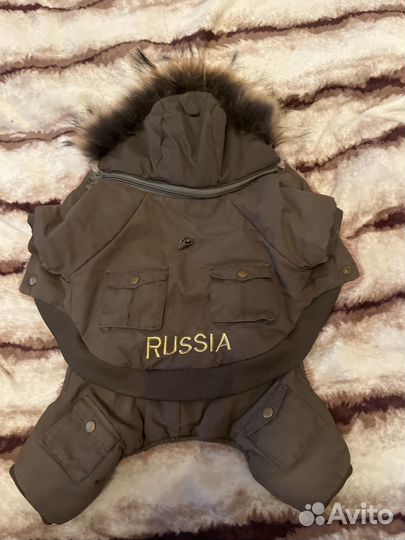 Зимний комбинезон для средней собаки