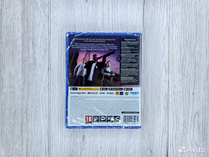 Игра Grand Theft Auto V (PS5). Диск новый