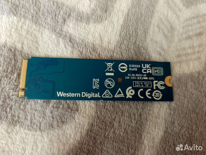 Практически новый SSD m2 NVMe 256gb