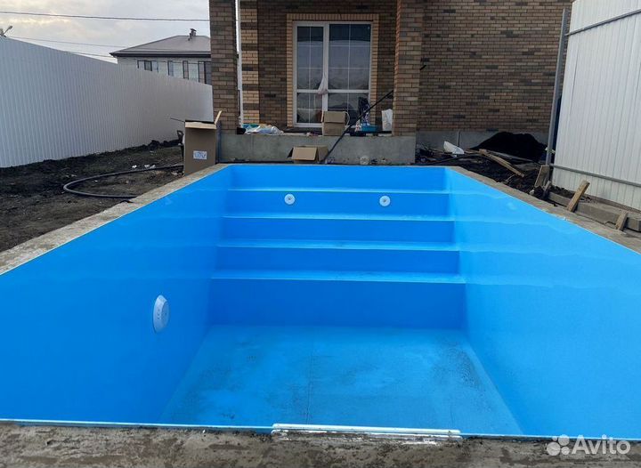 Бассейн 5м*3м*1.5м(из чаши полипропилена)