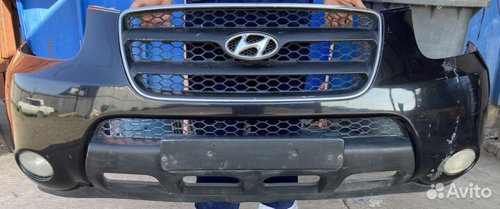 Передний бампер hyundai santa fe 2
