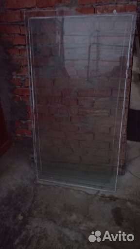 Дверь с остеклением, рама оконная и стекло