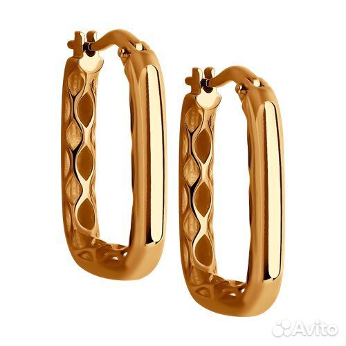 Золотые серьги 029957