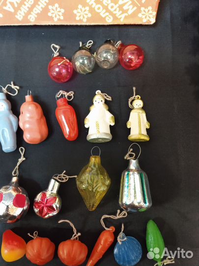 Елочные игрушки + ёлка