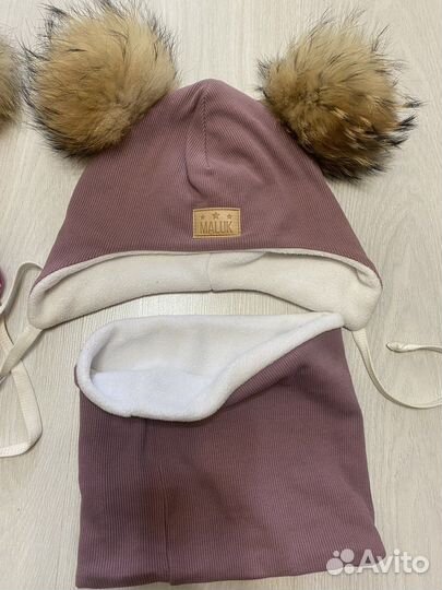 Комплект шапка, снуд MAluk для девочки