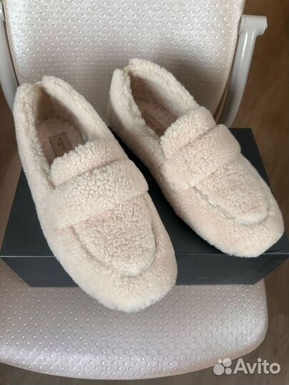 Лоферы женские Tendance 38 размер мех натуральный