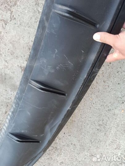 Hyundai solaris 2 накладка заднего бампера