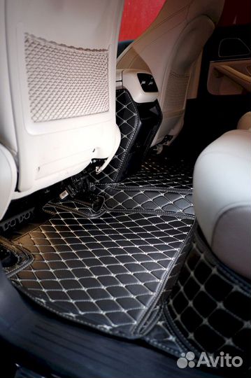 3D коврики из экокожи Mercedes