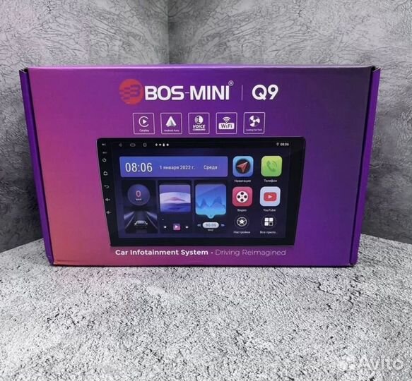 Магнитола android Bos-mini Q9 4/64 9