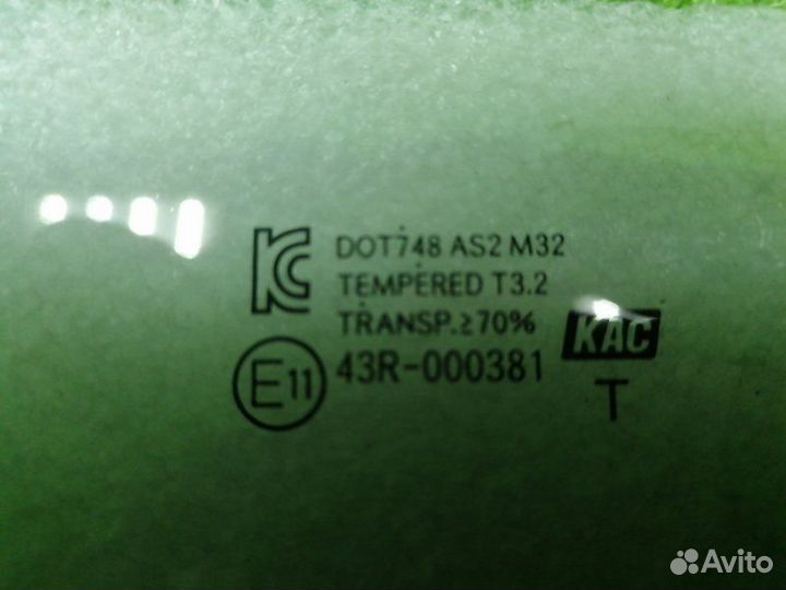 Стекло двери заднее левое Kia Rio 3 QB 1.6 G4FC