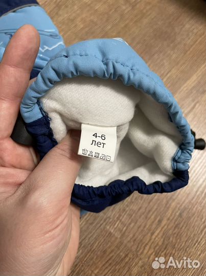 Варежки зимние детские, новые. 4-6 лет