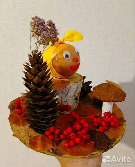 Осенняя поделка Колобок