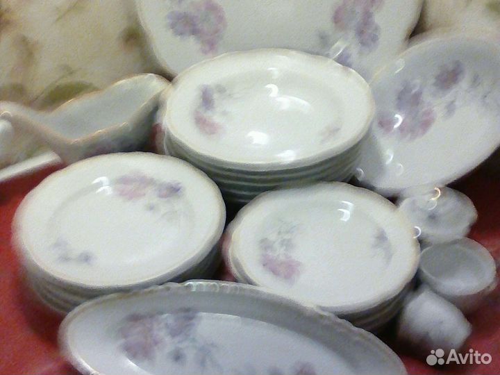 Столовый сервиз сирень дулево
