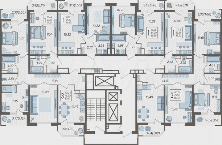 Квартира-студия, 25,5 м², 3/25 эт.