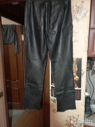 Брюки кожаные