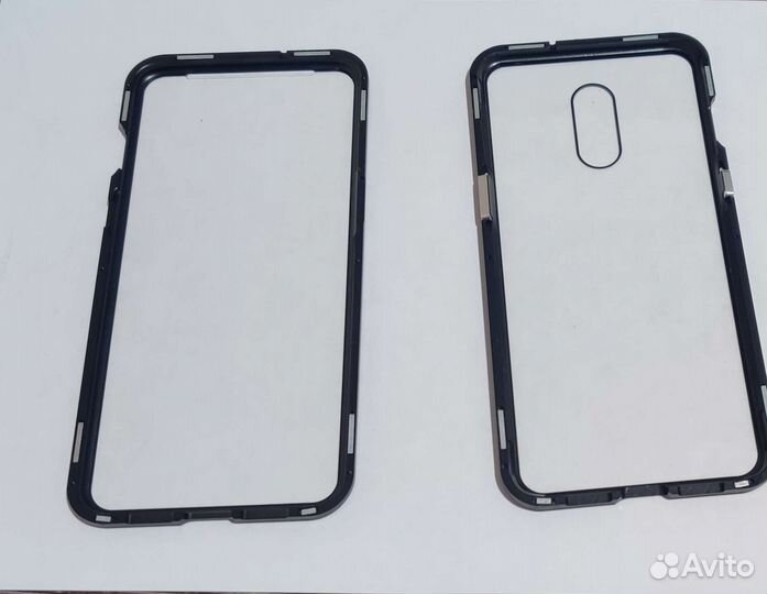 Чехол двусторонний магнитный для One plus 7 новый