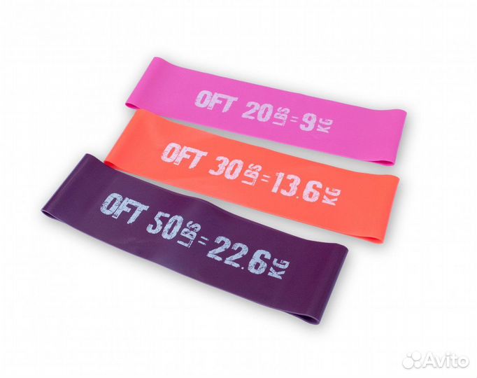 Набор из 3 широких мини-эспандеров original fittoo