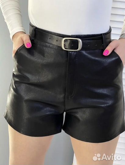 Кожаные шорты