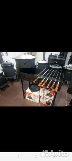 Мангал печь под казан