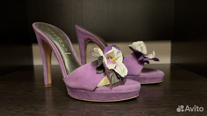 Босоножки женские 37 замша, casadei